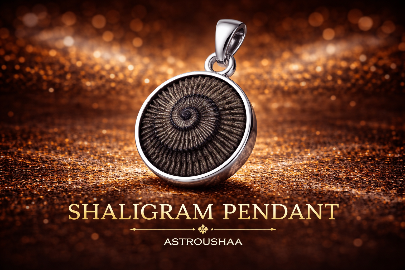Sudharshan Shaligram Pendant
