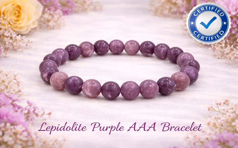 Lapidolite Purple AAA Bracelet