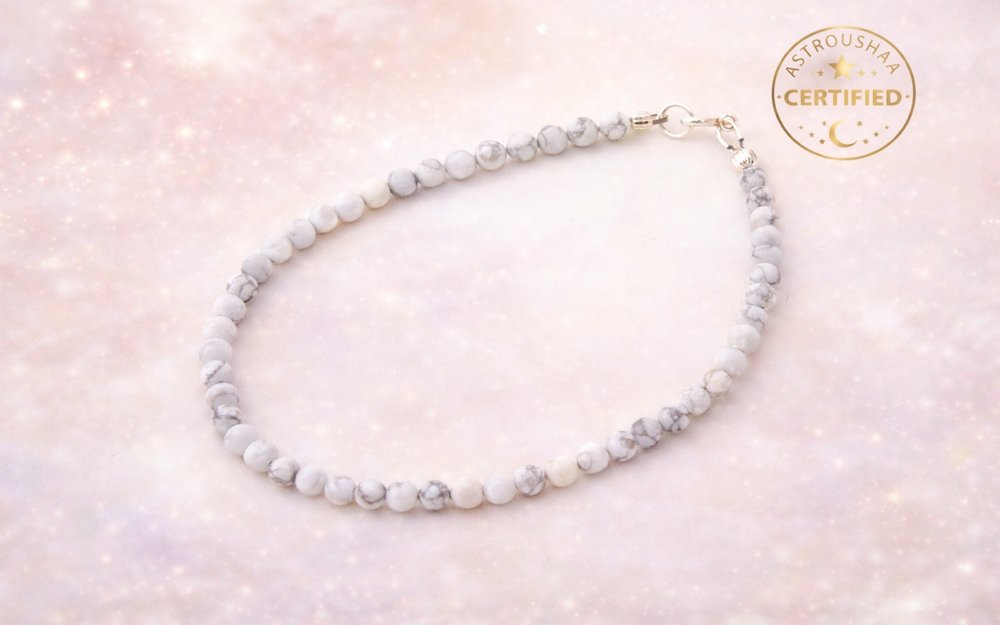 Natural Howlite Anklet